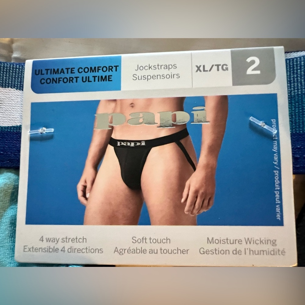 papi Men's Cotton Stretch Jock Strap Underwear